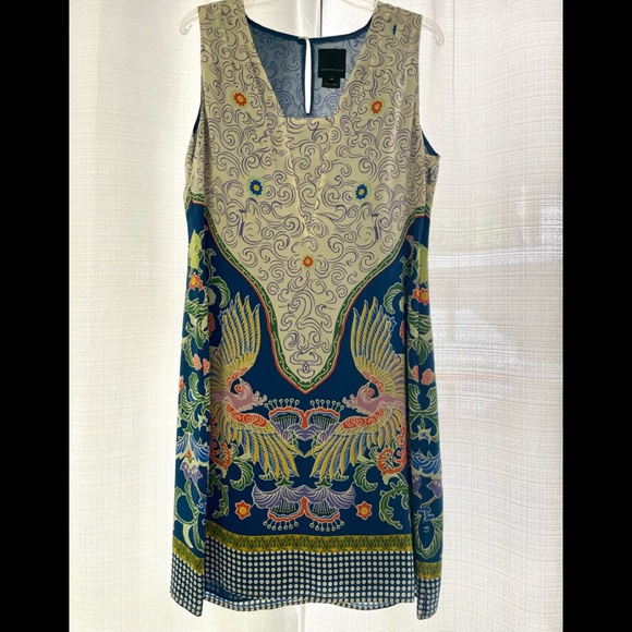 Anthropologie Silk Boho Dress - Picture 13 of 13